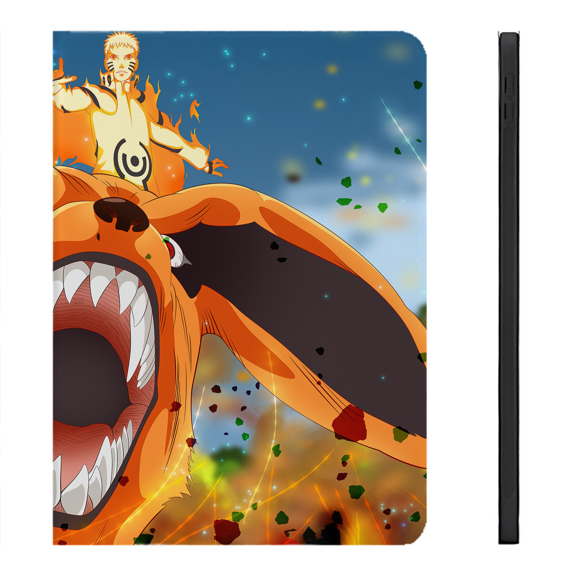 （画像用） NARUTO -ナルト- NARUTO -ナルト- 疾風伝 IPadケース ペンホルダー付き ブックスタイルデザイン